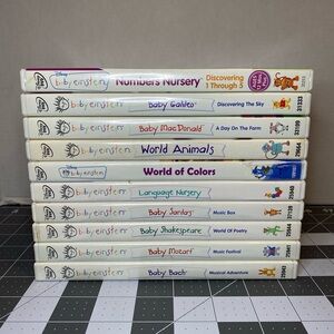 Lot of 10 Disney Baby Einstein Digital Board Book DVDs Early Childhood Education